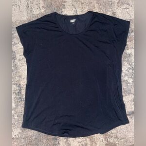 Lands' End Women's Black Short sleeve top